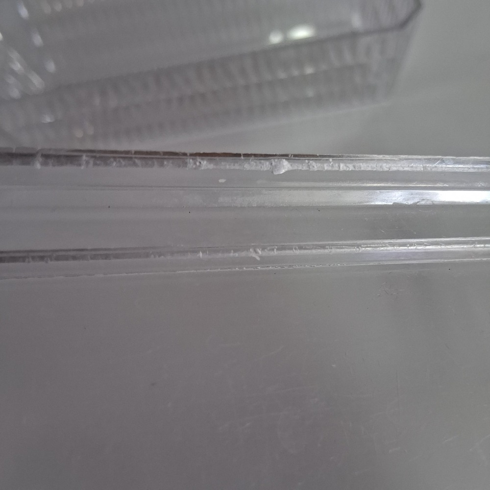 Vintage Arrow Plastics 202 Clear Plastic Diamond Cut Covered Butter Dish USA - Picture 4 of 11